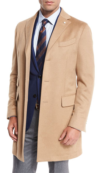 Lubiam Camel-Hair Single-Breasted Topcoat via Neiman Marcus, $1995.00