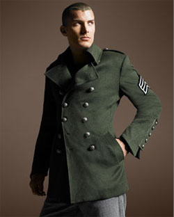Royal Underground Military Coat via Neiman Marcus, $695.00