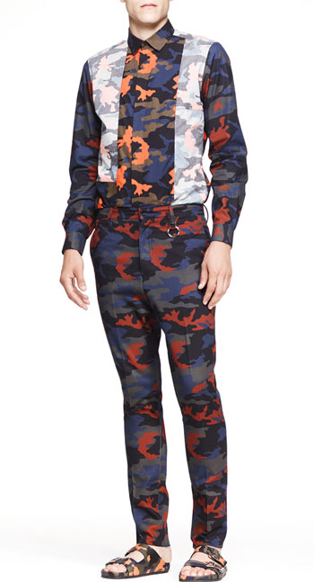 Givenchy Camo-Print Reverse Inlay Shirt & Camo Trousers via Bergdorf Goodman, $825.00