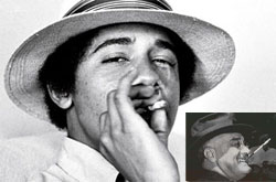 barack obama smoking