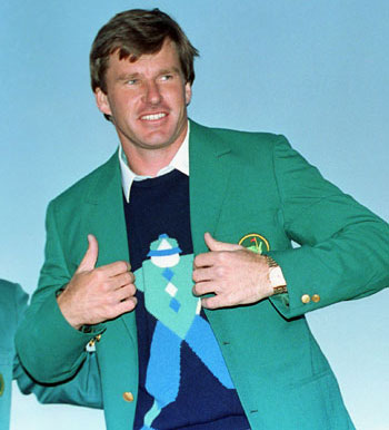 Nick Faldo 1990 Green Jacket