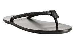 Bottega Veneta basketwoven leather thong sandals via bluefly.com, $396.00