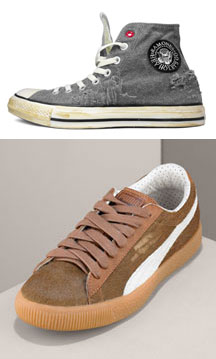 Top: Ramone Converse<br />Bottom: Frankenclydes