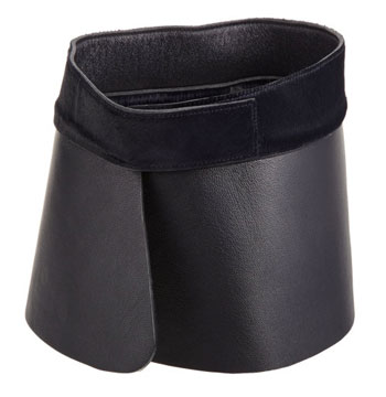 Jil Sander Leather And Calf-Hair Collar via Barneys, $147.25