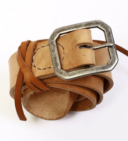 Kenton Sorenson Vegetable Tanned Leather Belt via Context Clothing, $130.00