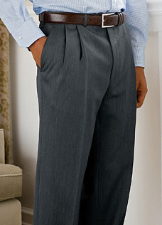 Wool/Cashmere Pleated Pant via Mark Shale, $175.00