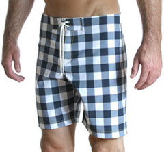 Giant Gingham Boardshorts via parkeandronen.com, $98.00