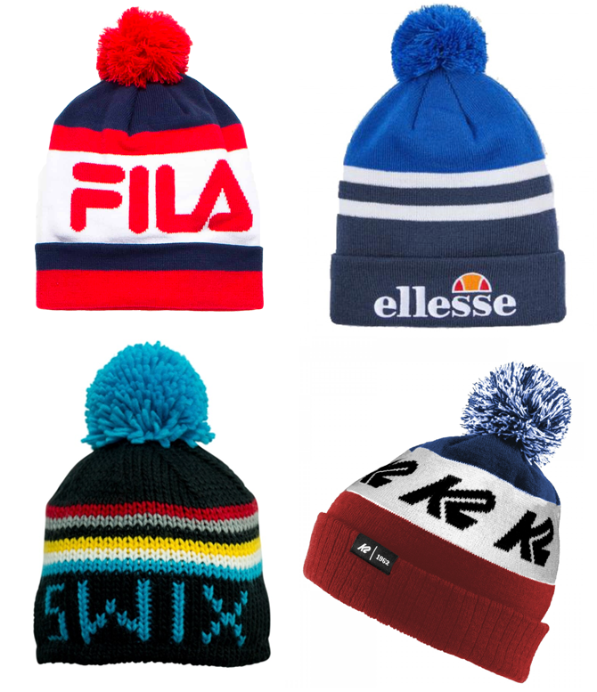 MB Endorses: 100% Acrylic Pom Hats From Ski and Tennis Brands That Had Their Heyday in the '70s