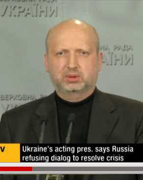 Oleksandr Turchynov, at a press conference March 12, 2014