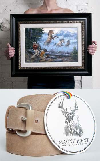 Unicorn Belt via Magnificent Bastard, $150.00