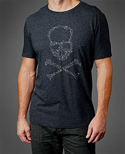 John Varvatos Skull and Crossbones Tee via johnvarvatos.com, $68.00