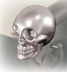 Yakima Chrome Skull Endcaps via Yakima, $20.00